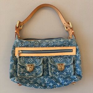 Louis Vuitton Denim Shoulder Bag Rare